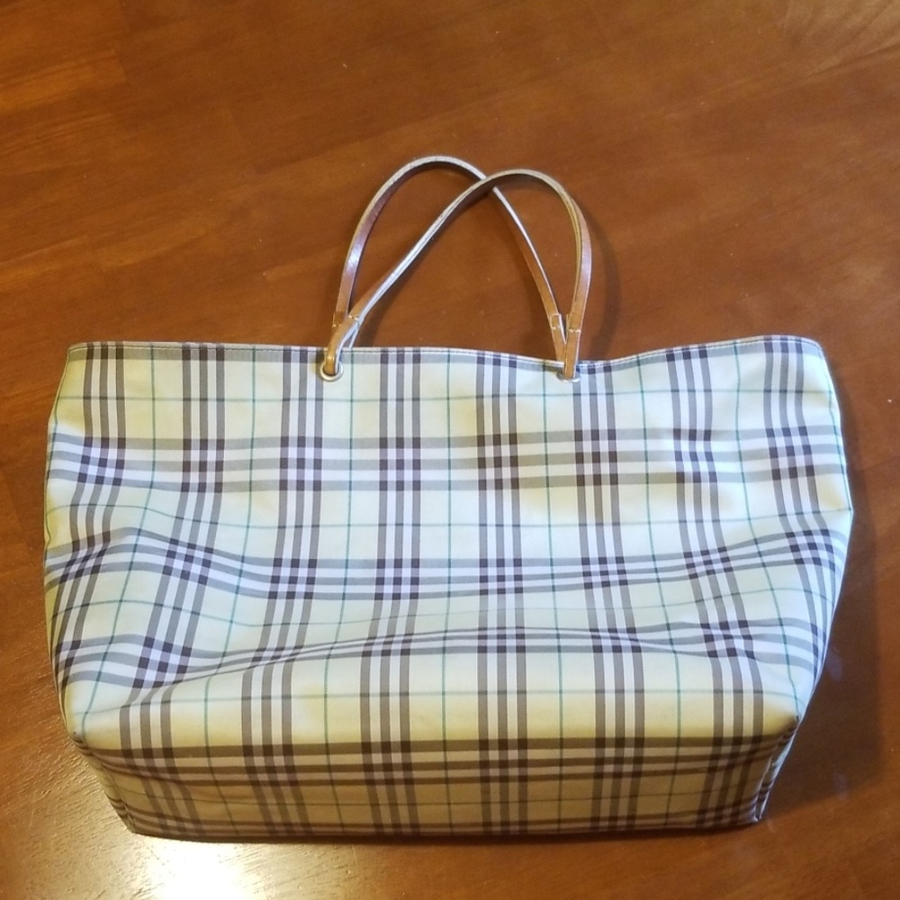 Burberry Nova Check Nylon Tote